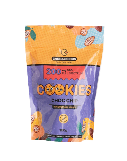 Cannalicious Cookies - Choc-Chip 200mg