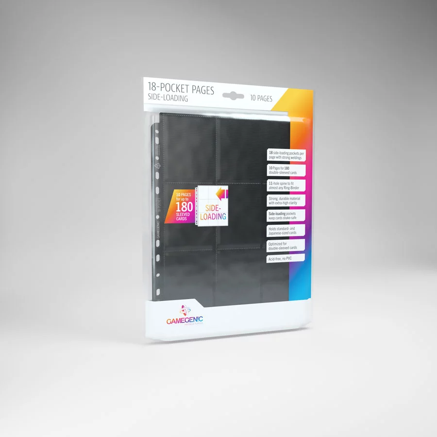 Gamegenic - Side Loading 18 Pocket Pages (10 Page bag)