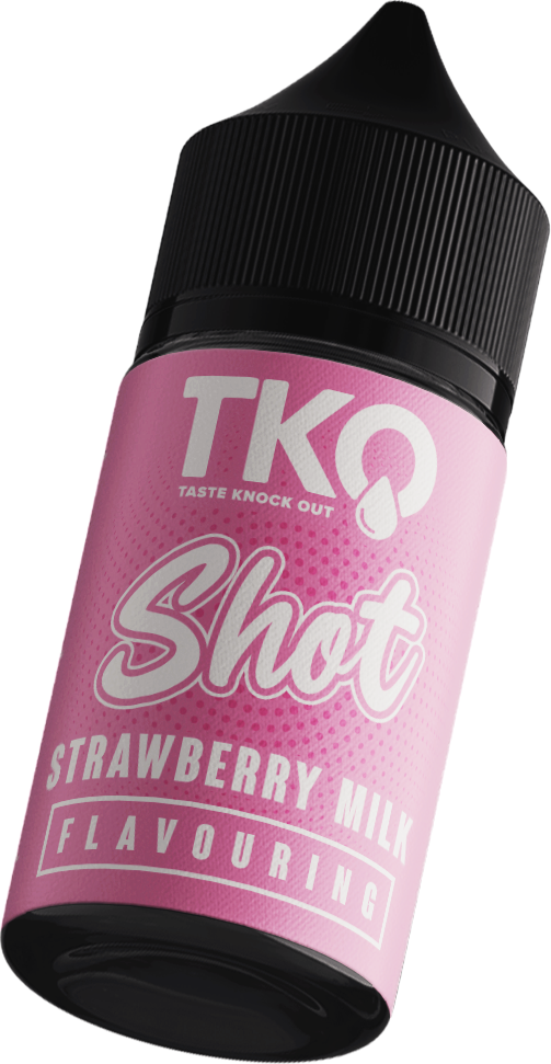 TKO Strawberry Milk Longfill Flavours Salts Nic/MTL Shot
