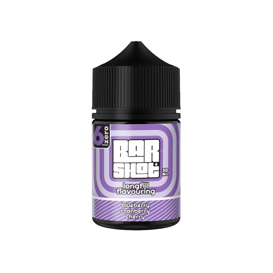 Bar Shot - Blueberry Cherry Cranberry Longfill Salt/MTL 6Zero