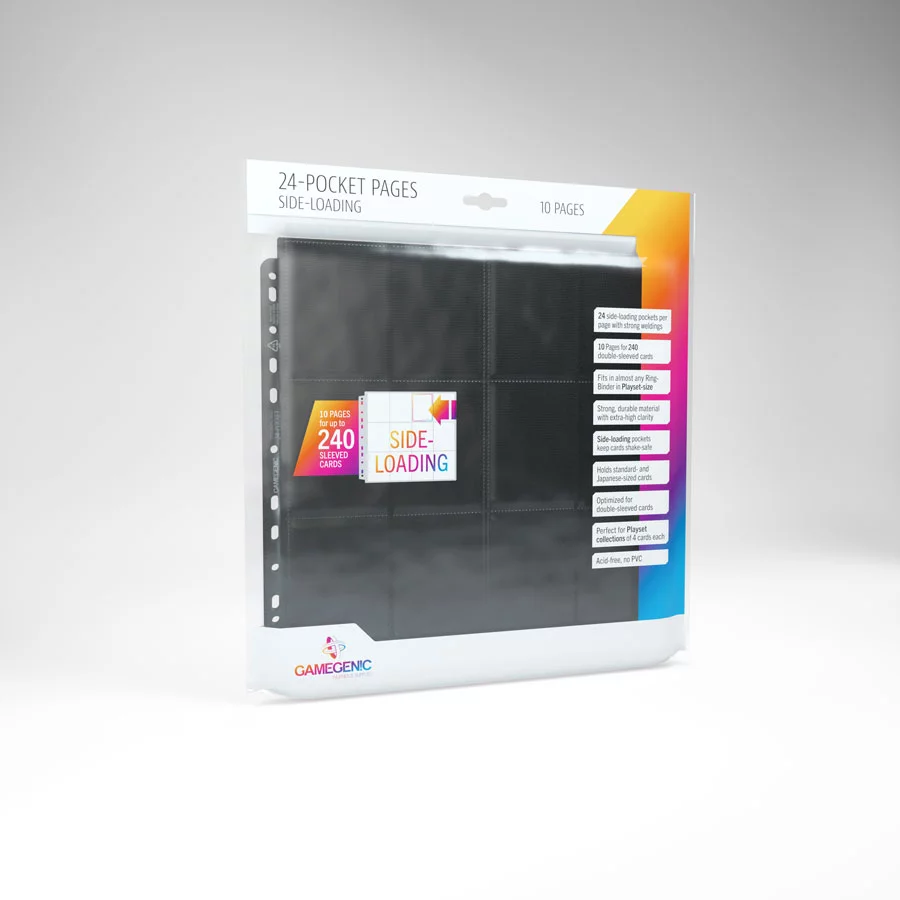 Gamegenic - Side Loading 24 Pocket Pages (10 Page bag)
