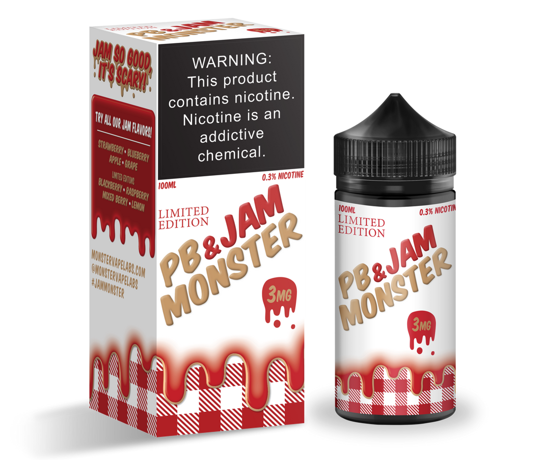 Jam Monster - Strawberry PB & J 100ml