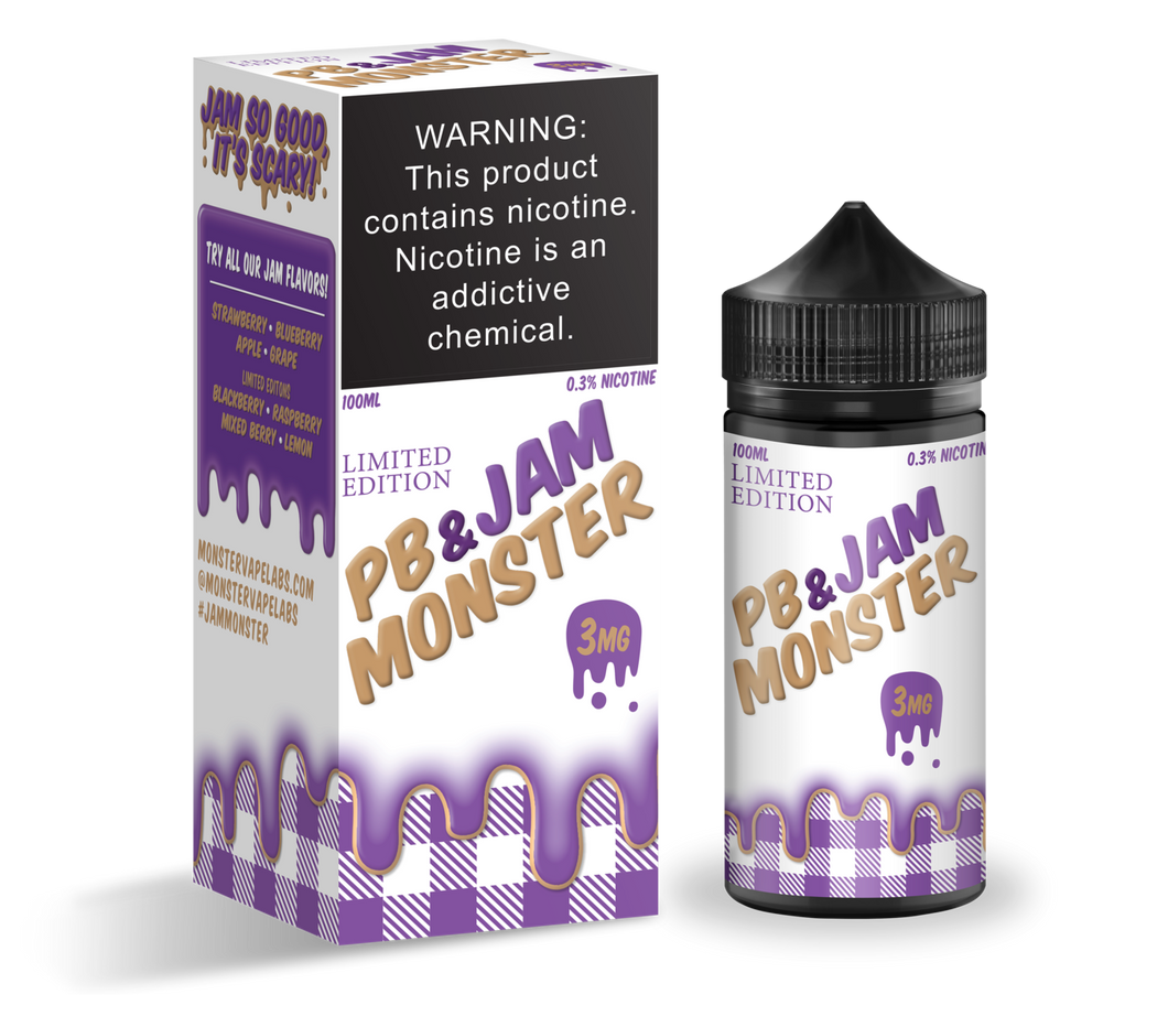 Jam Monster - Grape PB & J 100ml