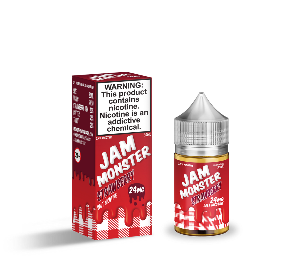 Jam Monster - Strawberry Nic Salts 30ml