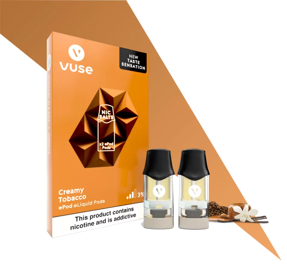 elfbar elfa master akku vuse intense creamy tobacco e-liquid pods main image 1