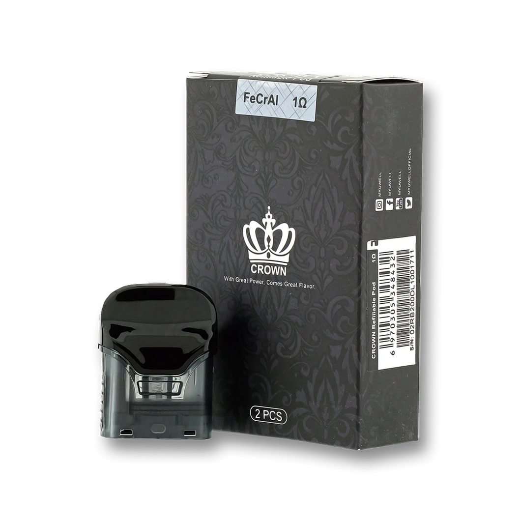 Uwell Crown Pod Cartridge FeCral 1.0 ohm Magic Clouds Vapoury Uwell Crown Pod Cartridge FeCral 1.0 ohm Magic Clouds Vapoury